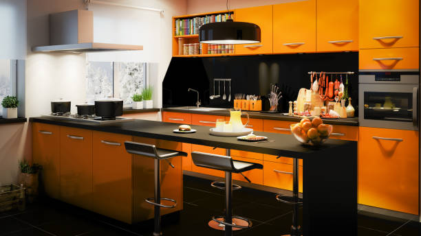 Cuisine orange l'orange pour choisir les bonnes couleurs de peinture